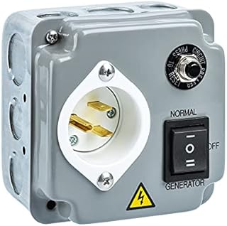 Generator Transfer Switches, Briidea 15 Amp 120V Generator Manual Transfer Switch with Circuit Breaker, Prewired