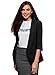 Produktbild oodji Ultra Damen Taillierter Blazer mit 3/4-Arm, Schwarz, DE 36 / EU 38 / S