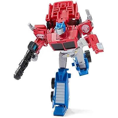 ألعاب المحولات EarthSpark Deluxe Class Optimus Prime Action Figure، 5-Inch، Robot Toys for Kids Ages 6 and Up