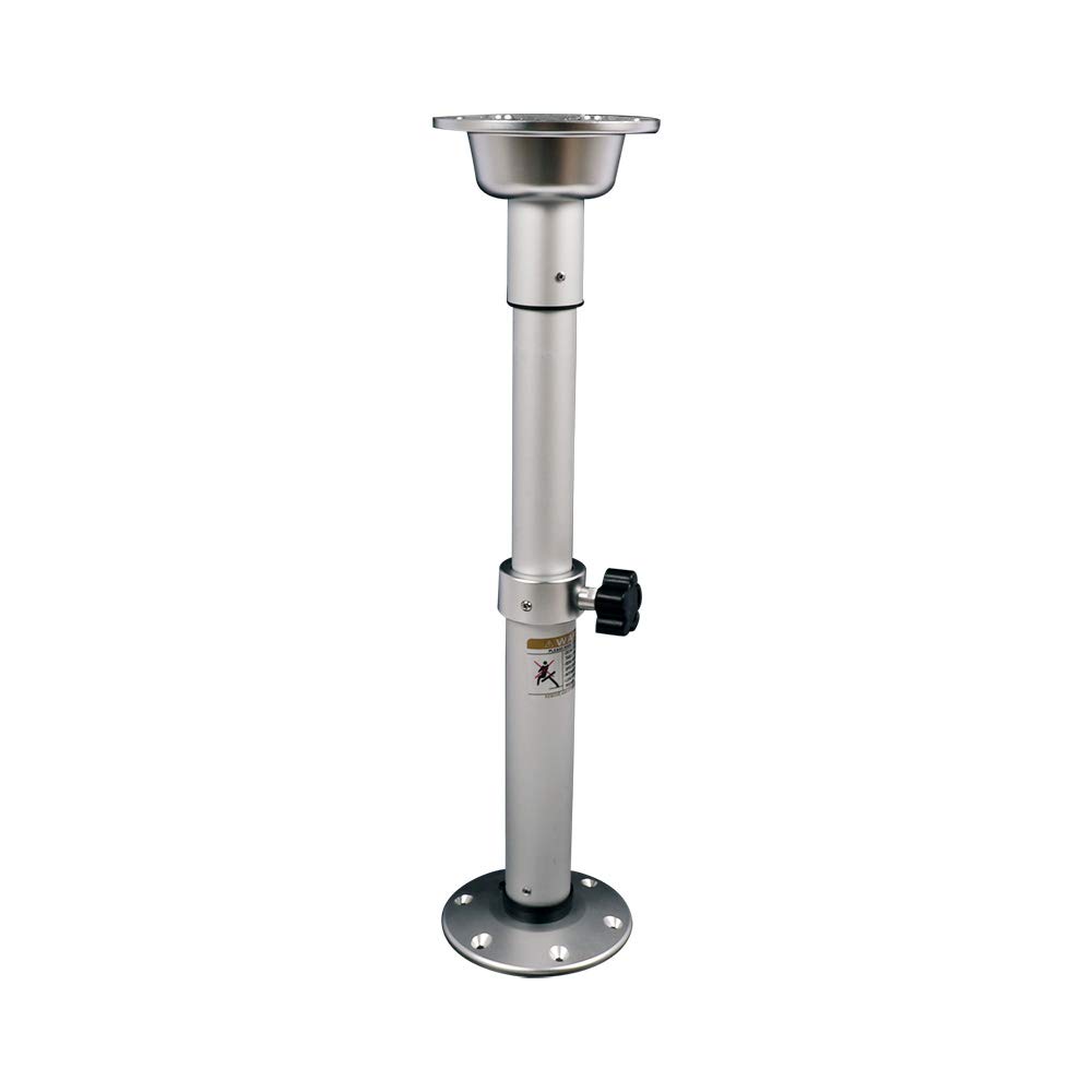 Photo 1 of HWHongRV Table Pedestal Stand, Adjustable Table Pedestal Stand Base for Marine Boat Yacht Caravan Motorhome Workroom Silver,Upgrade and More Stable 19.7-28 Inch for RV Marine Boat