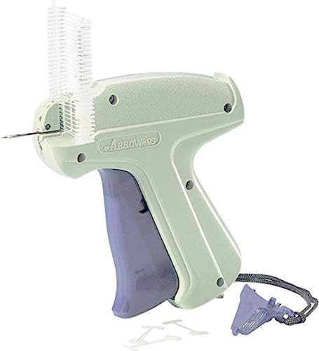 Combo Garment Label Tag Tagging Gun with 5000 Barbs Pin for Clothing Sticker (Medium, Grey and Black), 5000 Labels