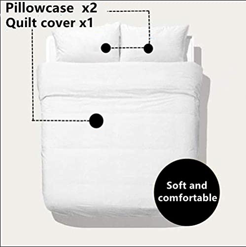 ZAHOCAI Bettwäsche 150x200 HellgrüNe Barbarie-Ente + 2 Kissenbezüge 80x80 cm mit Reißverschluss Deluxe-Bettwäsche-Set Atmungsaktiver Bett-Bezug 3D Muster Microfaser bettwäsche-Sets hochwertige