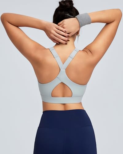 Image of RUNNING GIRL Sports Bra for Women High Support, Molded Cup High Impact Sports Bras with Sewn in Pads Workout Running Bra