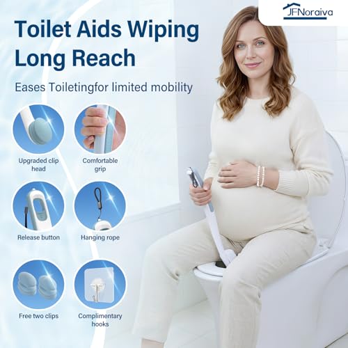 Toilet Aids for Wiping Bottom – Ideal for People Overweight,Elderly, Disabled and Post Surgery,Innovative Replaceable Clamp Head and 16.5" Handle - Image 5