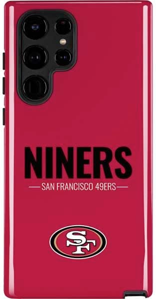 Skinit Pro Phone Case Compatible with Galaxy S22 Ultra - Officially Licensed NFL San Franciso 49ers Black & White Design