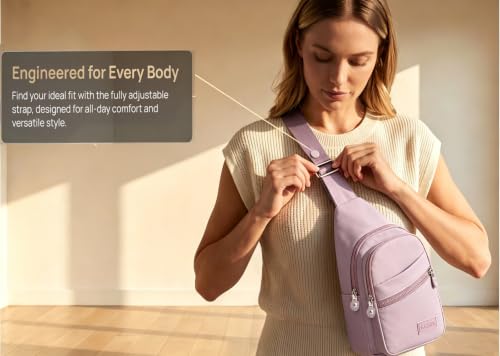 Image of YAZEKOUS Small Sling Bag Casual Crossbody Sling Backpack for Women Men, Trendy Cross Body Daypack Backpack