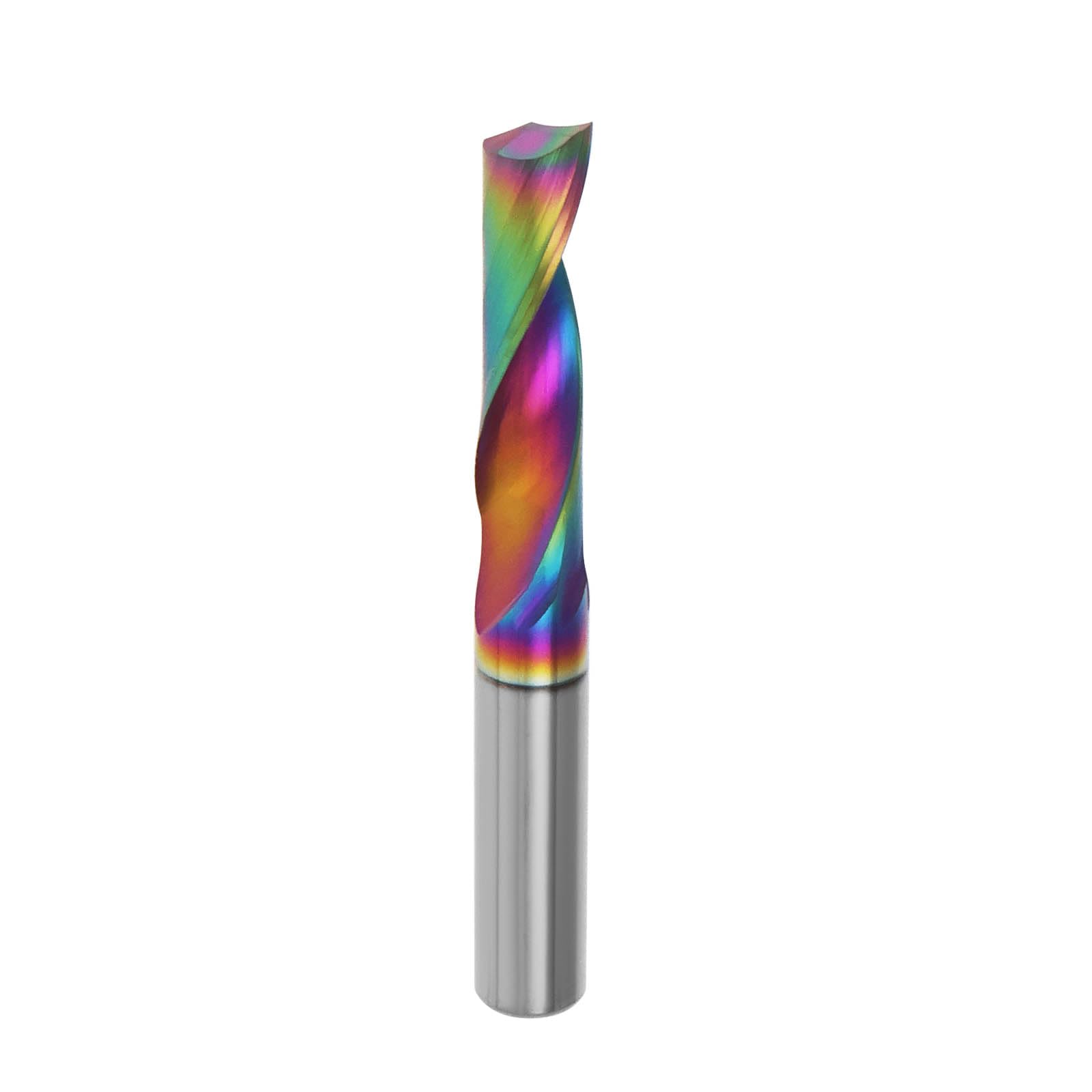 The Lord of the Tools 1x Fraise en Acier Au Tungstène avec Revêtement DLC CNC 6mm Tige Simple Fraise 22mm Longueur de Coupe 50mm Longueur Totale pour Le Traitement CNC Aluminium Cuivre Bois Acrylique