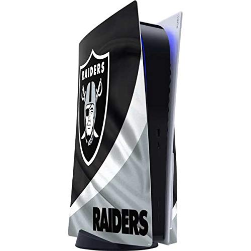 Skinit Decal Gaming Skin Compatible with PS5 Console - Officially Licensed NFL Las Vegas Raiders Design
