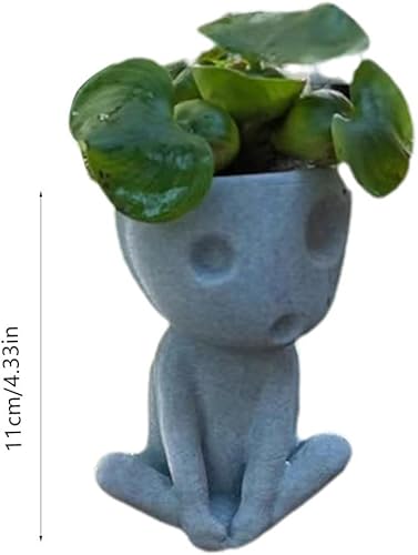 Miniatura 2 de TOPINCN Macetas con orificio de drenaje, bonita maceta luminosa para decoración de casa y oficina (#1)