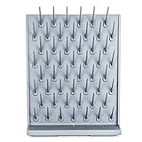 Lab Supply Drying Rack Pegboard Bench-top/Wall-Mount Laboratory Glassware Detachable Pegs Lab Drying Draining Rack Cleaning Equipment (52 Pegs, Grey)