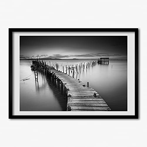 Peinture Photo Jetée En Bois pour une déco de chambre apaisante