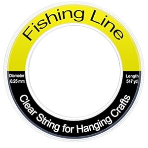 Fishing Line Wire 1640ft, Monofilament Fishing Line, Clear Invisible Nylon String for Hanging Crafts