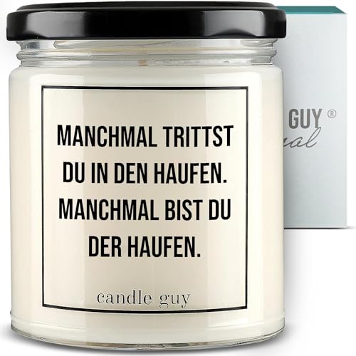 Bougie parfumée soja Candle Guy - Humour et 70h de combustion pour votre salon