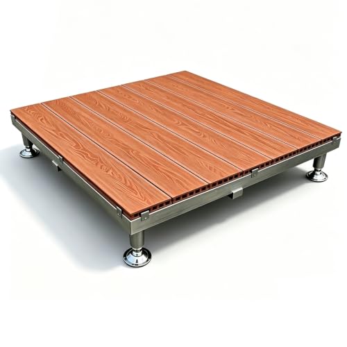 Plataforma de Patio Antideslizante e Impermeable con Altura Ajustable para Suelos Regulares 1