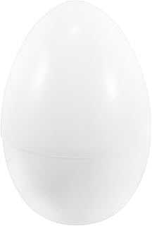 jojofuny Giant Openable Easter Egg Eater Party Favor Fillable Plastic Raffle Egg Ornament Easter Party Scene Layout Decoration for Basket Stuffer Candy, 8.06 x 12.18 Inch