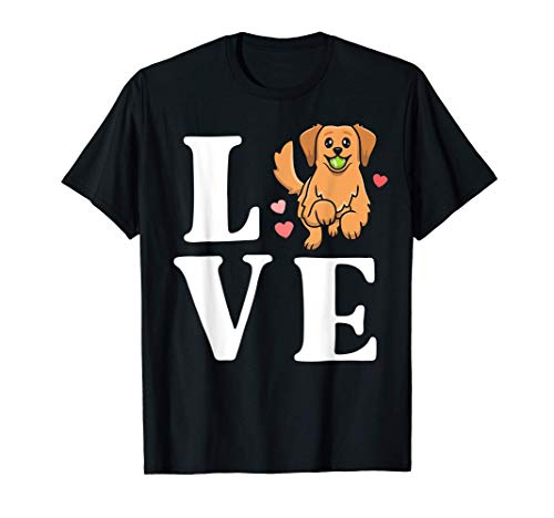Love Golden Retriever Mom Shirt Women Gift Kawaii Dog Mama Camiseta