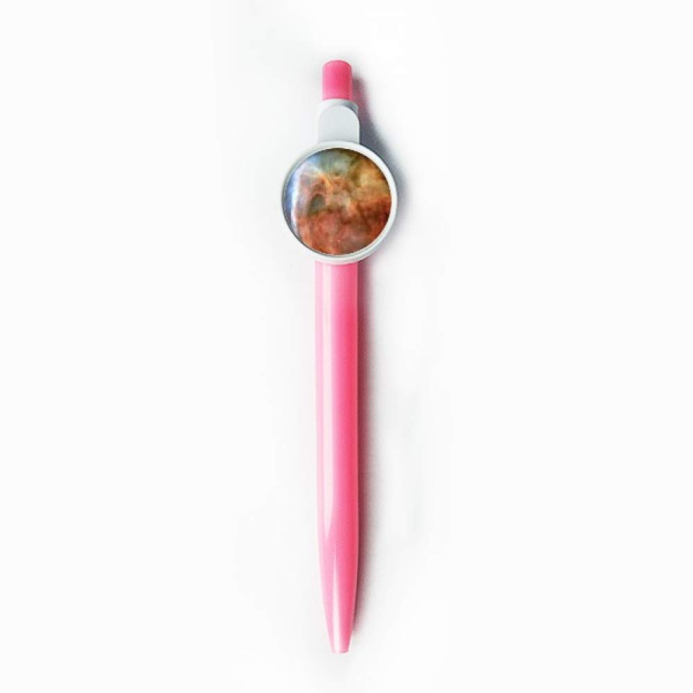 Stylo à bille rétractable bleu Brown Clouds au design artistique de nébuleuse