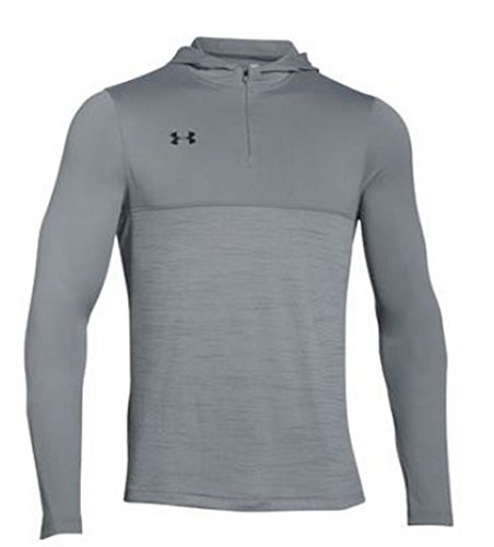 Under Armour HeatGear Tech męska bluza z kapturem z zamkiem 1/4, Stal, 38
