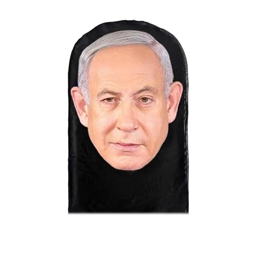Palmer Tech Benjamin Netanyahu Masque de ski Sheisty – Cagoule drôle de célébrité cadeau noir – Tel Aviv Impressed Meme