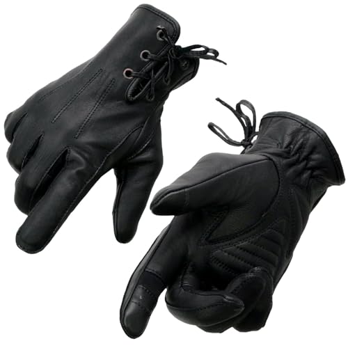 Image of Milwaukee Leather Women's Leather Lightweight Motorcycle Lined Driving Hand Gloves - X-Small