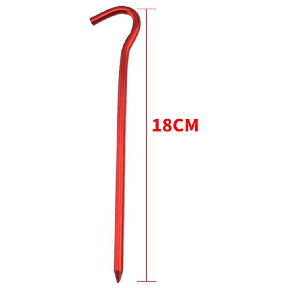 Szpilki do namiotu 18 cm śledzie do namiotu śledzie do namiotu ze stopu aluminium, akcesoria do namiotów/rozbijanie namiotu kempingowego na kemping, piesze wycieczki, wędrówki z plecakiem (kolor: zł
