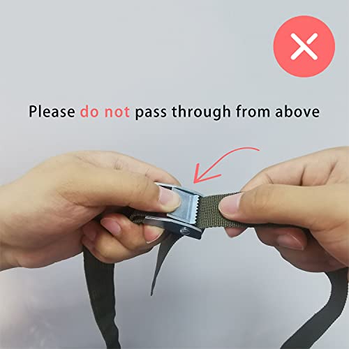 Flrsucby Trail Camera Straps, Game Camera Hunting Strap With Long-Lasting Alloy Buckle Long Nylon Fiber Strap For Deer Camera Hunting Game Cam Mounting Strap, 2 Pcs #TOP4