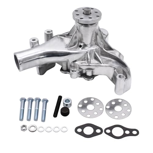 YUCHENSHLP Aluminum Long Water Pump for SBC Chevy 305-400