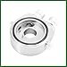 Motoforti Universal Car Aluminum Alloy Oil Filter Cooler Sandwich Thread Plate Adapter Oil Cooler Kit Silver Tone M20x1.5 1/8 NPT Long-Lasting