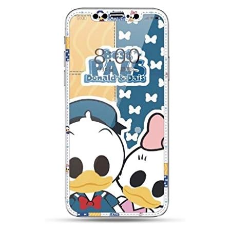 Amazon Iphone 11 Iphone Xr ガラスフィルム Iphone 11 Pro Iphone X Iphone Xs 保護フィルム ディズニー ドナルド デイジー 硬度9h 飛散防止 ラウンドエッジ加工 キャラクター3dフィルム Iphone 11 Iphone Xr スクリーンプロテクター 通販