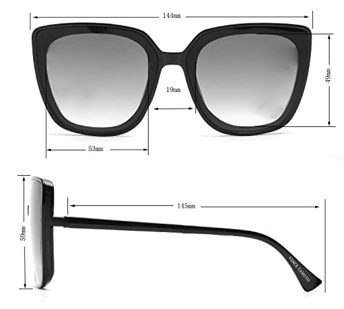 Vince Camuto Vc964 Oversized 100% Uv Protective Women's Cat Eye Sunglasses. Luxe Gifts For Her, 53 Mm, Tortoise #TOP5