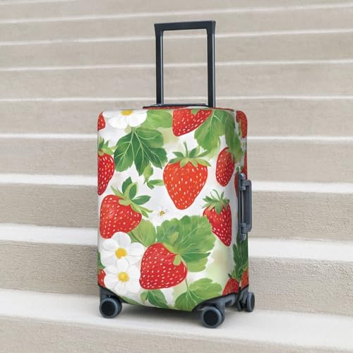 Strawberry Suitcase Cover Fashion Luggage Covers Anti-Scratch Elastic Lightweight Protector For Travel Outdoor X-Large3
