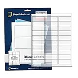 Clear Gloss Address Labels 1' x 2-5/8', for Inkjet Printers Only, Easy to Peel, 750 Labels - 25...