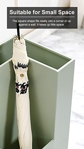Porte-parapluie d'angle multifonctionnel vert design intérieur - 5