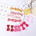 2inch Hair Bows for Baby Girls,60PCS Grosgrain Boutique Solid Ribbon Mini Bows Alligator Clips for Baby Girls Newborns Toddler in Pairs
