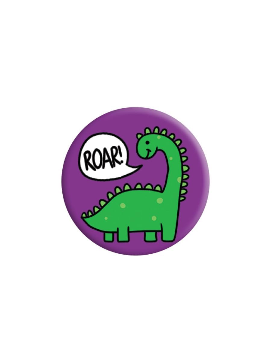 Grindstore Unisex Nc Diplodocus Roar! Dinosaur Badge