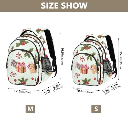 Sac à dos d'école robuste 17 Inch Nains de Noël grand format mixte