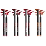 4 Pcs Lipliner Wasserfest Permanent Lip Liner Set Lipliner Set Lippenkonturenstift Permanent Lippliner Lippenkonturenstifte Lip Liner Stain Wasserfest Langlebig Und Wischfest Matt Finish
