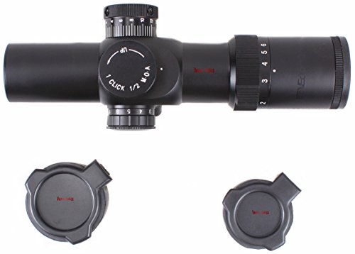 TAC Vector Optics Apophis Tactical 1-6x28 FFP Compact 35mm Riflescope Weapon Sight MP Reticle fit .223 .308 Armalite DPMS Bushmaster Ruger SR-556 Color Black