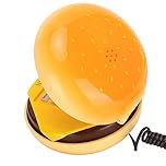 ASHATA Landline Phone,Novelty Cute Emulational Hamburger Telephone Wire Landline Phone,Emulational Cheeseburger Burger Phone for Home Hotel Office Decoration Kids Gift