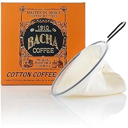 Bacha Coffee | 100% Coffee Cotton Filter, 125mm/4 fl oz, Cloth