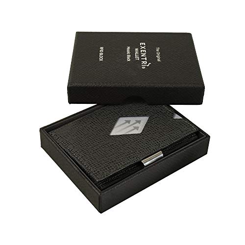 WALLET in Mosaic - Premium RFID Blocking Trifold Leather Wallet with Stainless Steel Locking Clip4