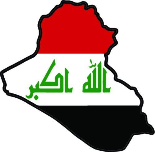 ION GraphicsION Graphics Iraq Decal - Iraq Vinyl Sticker - Military Bumper Sticker - Perfect Military Gift - Made in The USA Size: 5 x 5 inch