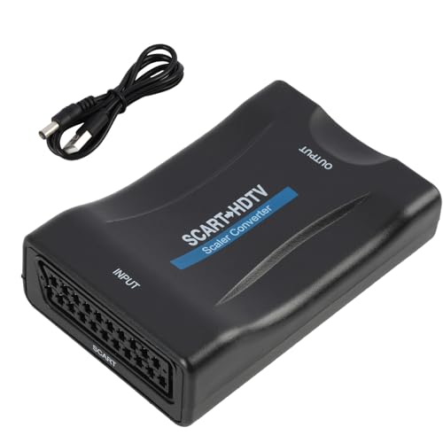 Adaptateur Péritel HDMI avec câble USB 720p 1080p, Convertisseur Péritel HDMI Audio Vidéo pour...