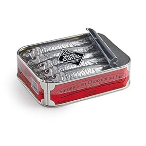 Michel Cluizel French Chocolate – MILK CHOCOLATE SARDINES, 5 PIECE TIN CAN, 75G
