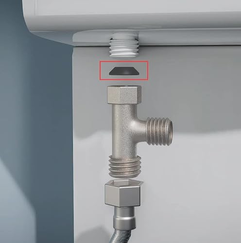 SAMODRA Ultra-Slim Hygienic Bidets Attachment for Existing Toilets - Adjustable Fresh Water Pressure Dual Nozzle (Frontal & Rear Wash) Easy to Install, Silver - Thumbnail 7