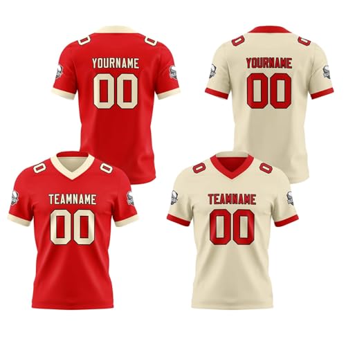 lomidine Custom Reversible Football Jersey Personalized Gradient Football Shirts for Men Printed...