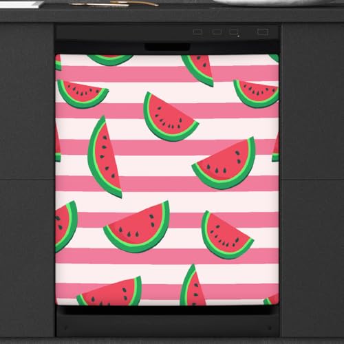 Cubierta magnética para lavavajillas de sandía Mexpekil panel rosa 53x66 cm
