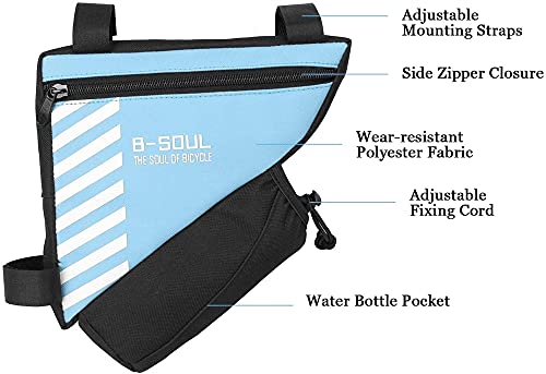 Bolsa de bicicleta para llevar herramientas en el cuadro sin que moleste al pedalear 4