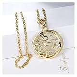 [HOCHWERTIGE MATERIALIEN] - Die Lupenhalskette besteht aus hochwertigem Zinklegierungsmaterial, das langlebig ist und eine lange Lebensdauer bietet. Die Linse besteht aus optischem Glas und ist langlebig