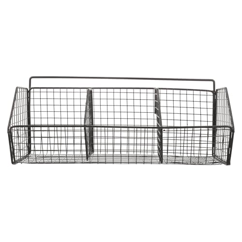 CANIGHT Estante de Pared Metálico Negro para Cocina de Acero al Carbono, Organizador Multiusos para Almacenar Cebollas, Jengibre y Ajo en Despensa o Cocina